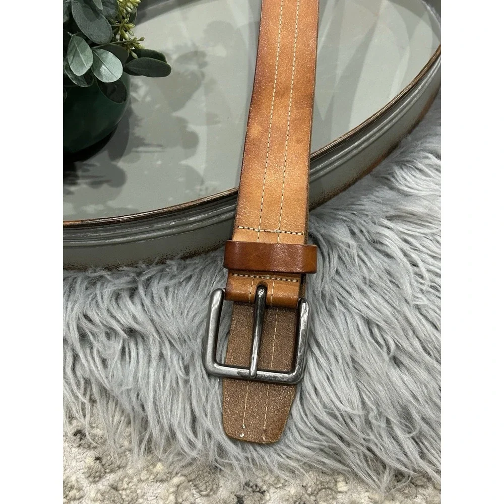 GAP‎ Men's Brown Genuine Leather Belt Made In Italy 39
